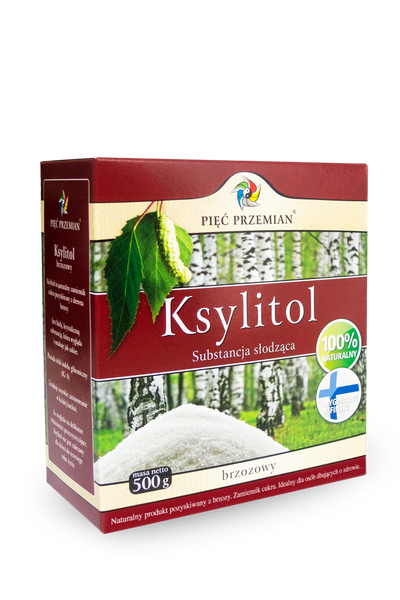Ksylitol cukier brzozowy 500 g fiński - Pięć Przemian