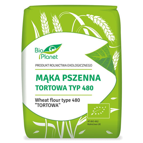 Mąka pszenna tortowa typ 480 1 kg - Bio Planet (EKO)