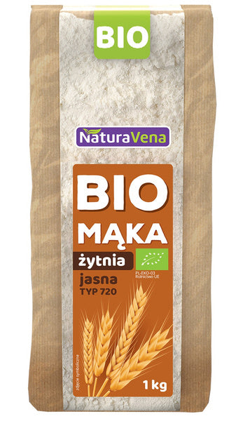 Mąka żytnia chlebowa typ 720 1 kg - Naturavena (EKO)
