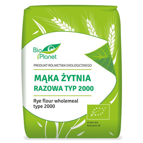 Mąka żytnia razowa typ 2000 1 kg - Bio Planet (EKO)