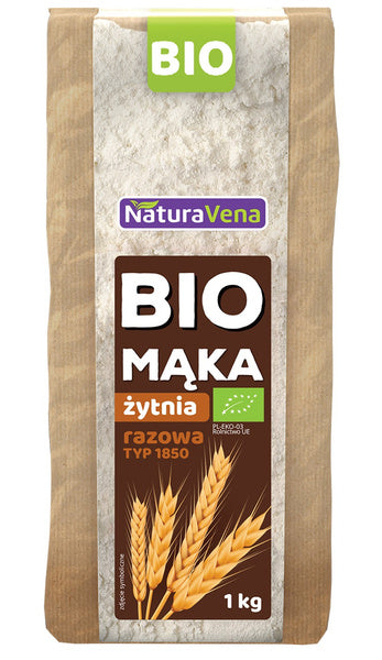 Mąka żytnia typ 1850 1 kg - Naturavena (EKO)